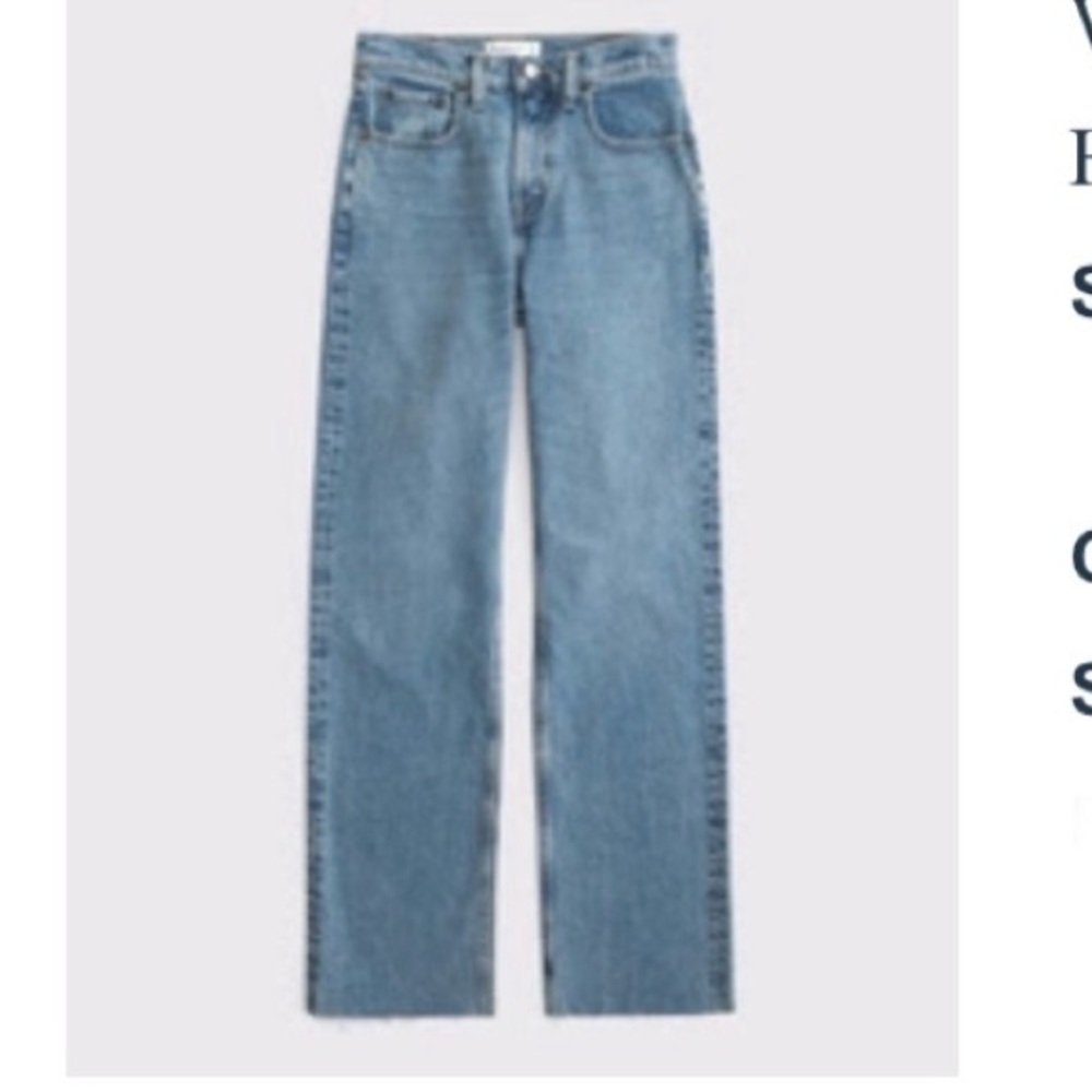 NWT: Abercrombie High Rise 90s Relaxed Jeans, 30R